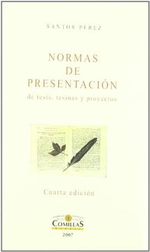 portada Normas de presentacion de tesis, tesinas y proyectos (in Spanish)
