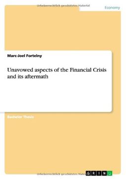 portada Unavowed aspects of the Financial Crisis and its aftermath