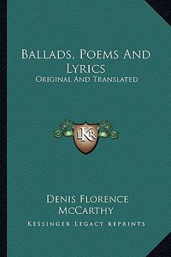 portada ballads, poems and lyrics: original and translated (en Inglés)