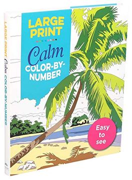 portada Large Print Calm Color-By-Number (Large Print Puzzle Books) (en Inglés)