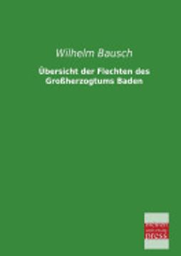 portada Übersicht der Flechten des Großherzogtums Baden (in German)