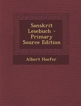 portada Sanskrit Lesebuch (en Sánscrito)
