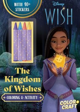 portada Disney Wish: The Kingdom of Wishes Color and Craft (Coloring & Activity With Crayons) (en Inglés)