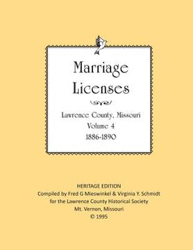 portada Lawrence County Missouri Marriages 1886-1890 (en Inglés)
