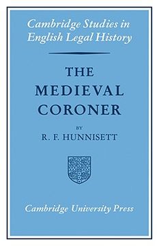 portada The Medieval Coroner (Cambridge Studies in English Legal History) 