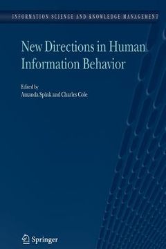 portada new directions in human information behavior (en Inglés)