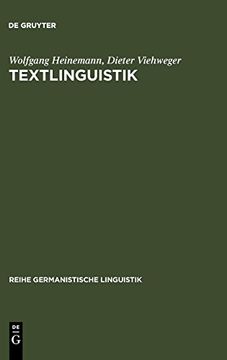 portada Textlinguistik: Eine Einf Hrung: Eine Einführung (Reihe Germanistische Linguistik) (en Alemán)