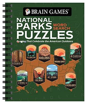 portada Brain Games - National Parks Word Search Puzzles: Puzzles That Celebrate the American Outdoors (en Inglés)