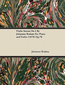 portada violin sonata no.1 by johannes brahms for piano and violin (1879) op.78 (en Inglés)