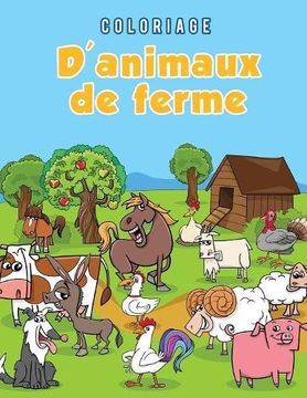 portada Coloriage d'animaux de ferme (French Edition)