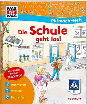 portada Was ist was Junior Mitmach-Heft die Schule Geht Los! (en Alemán)