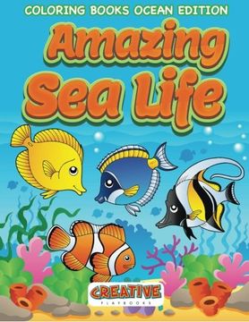 portada Amazing sea Life Coloring Books Ocean Edition (en Inglés)