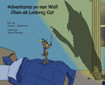 portada Adventures yo nan Wall Chen ak Lonbraj Cat (en Creole)