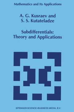 portada Subdifferentials: Theory and Applications (en Inglés)