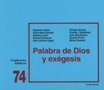 portada Palabra de Dios y exégesis (in Spanish)