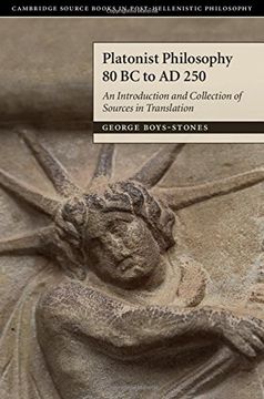portada Platonist Philosophy 80 bc to ad 250: An Introduction and Collection of Sources in Translation (Cambridge Source Books in Post-Hellenistic Philosophy) (en Inglés)