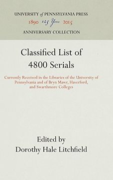 portada Classified List of 4800 Serials (en Inglés)