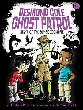 portada Night of the Zombie Zookeeper (Desmond Cole Ghost Patrol) (en Inglés)