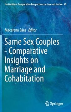portada Same Sex Couples - Comparative Insights on Marriage and Cohabitation (en Inglés)