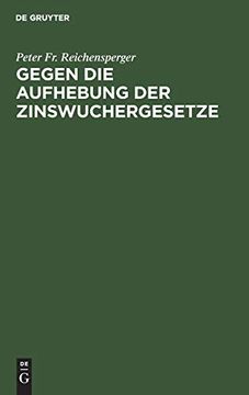 portada Gegen die Aufhebung der Zinswuchergesetze (in German)