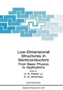 portada Low-Dimensional Structures in Semiconductors: From Basic Physics to Applications (en Inglés)