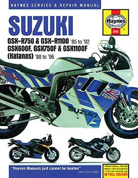 portada Suzuki Gsx-R750 & Gsx-R1100 (86-92), Gsx600F & Gsx1100F Katanas (88-96), Gsx750F Katana (89-96) Haynes Repair Manual (Haynes Service & Repair Manual) (en Inglés)