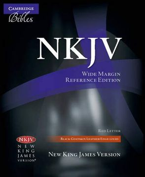 portada Nkjv Wide Margin Reference Bible, Black Edge-Lined Goatskin Leather, Red-Letter Text, Nk746: Xrme (in English)