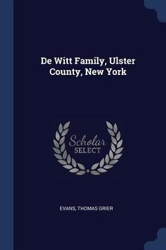 portada De Witt Family, Ulster County, New York (en Inglés)