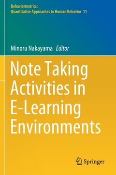 portada Note Taking Activities in E-Learning Environments (en Inglés)