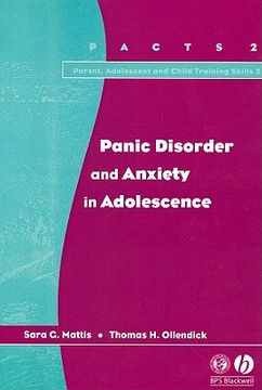 portada panic disorder and anxiety in adolescence (en Inglés)