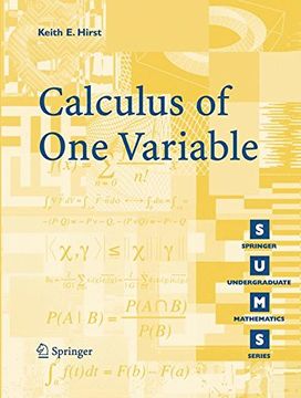 portada Calculus of one Variable (Springer Undergraduate Mathematics Series) (en Inglés)