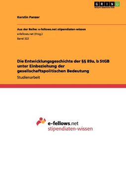 portada Die Entwicklungsgeschichte der §§ 89a, b StGB unter Einbeziehung der gesellschaftspolitischen Bedeutung (German Edition)