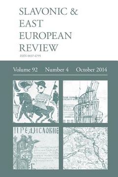 portada Slavonic & East European Review (92: 4) October 2014 (in English)