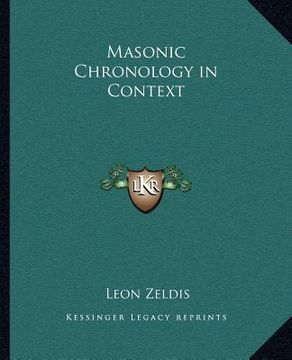 portada masonic chronology in context (en Inglés)