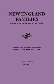 portada new england families. genealogical and memorial. 1913 edition. in four volumes. volume ii (en Inglés)