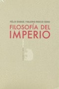 portada Filosofia del Imperio (Lecturas de Filosofía) (in Spanish)
