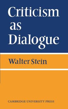 portada Criticism as Dialogue (in English)