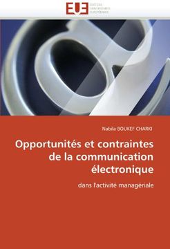 portada Opportunites Et Contraintes de La Communication Electronique