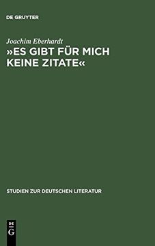portada »es Gibt für Mich Keine Zitate« (in German)