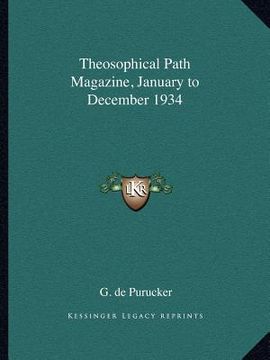 portada theosophical path magazine, january to december 1934 (in English)