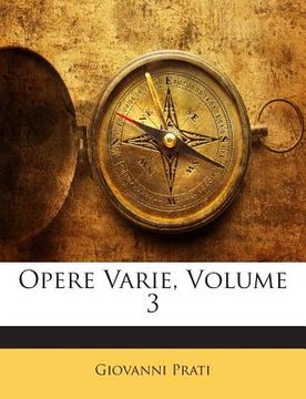 portada Opere Varie, Volume 3 (en Italiano)