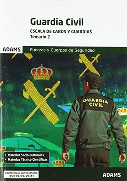 portada Temario 2. Guardia Civil. Materias Socio-Culturales y Técnico-Científicas (in Spanish)