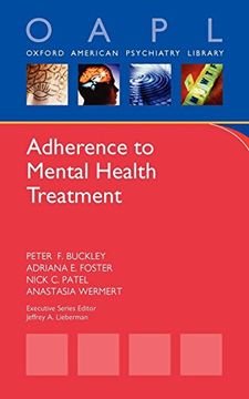 portada Adherence to Mental Health Treatment (Oxford American Psychiatry Library) (en Inglés)
