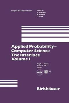 portada Applied Probability-Computer Science: The Interface Volume 1