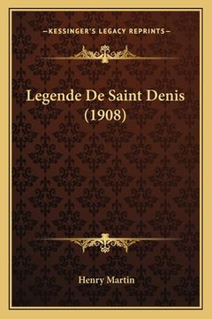 portada Legende De Saint Denis (1908) (en Francés)