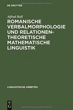 portada Romanische Verbalmorphologie Und Relationentheoretische Mathematische Linguistik