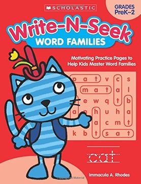 portada Word Families: Motivating Practice Pages to Help Kids Master Word Families (Write-n-Seek)