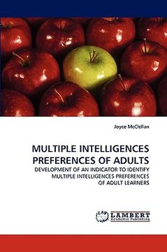 portada multiple intelligences preferences of adults (in English)