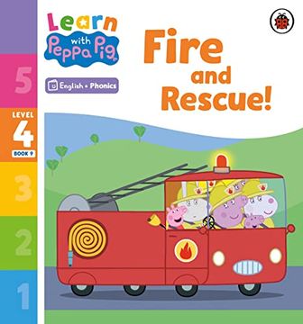 portada Learn With Peppa Phonics Level 4 Book 9 - Fire and Rescue! (Phonics Reader)