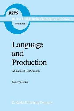 portada Language and Production: A Critique of the Paradigms (en Inglés)